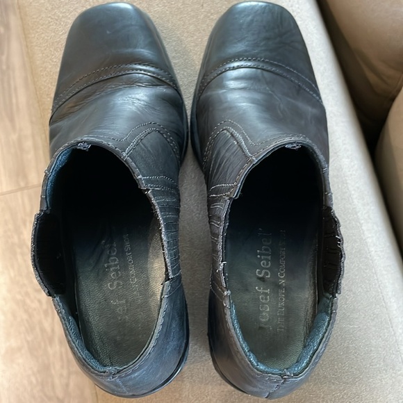 Josef Seidel The European Comfort Black Ankle Heel Bootie Shoes - Picture 3 of 7